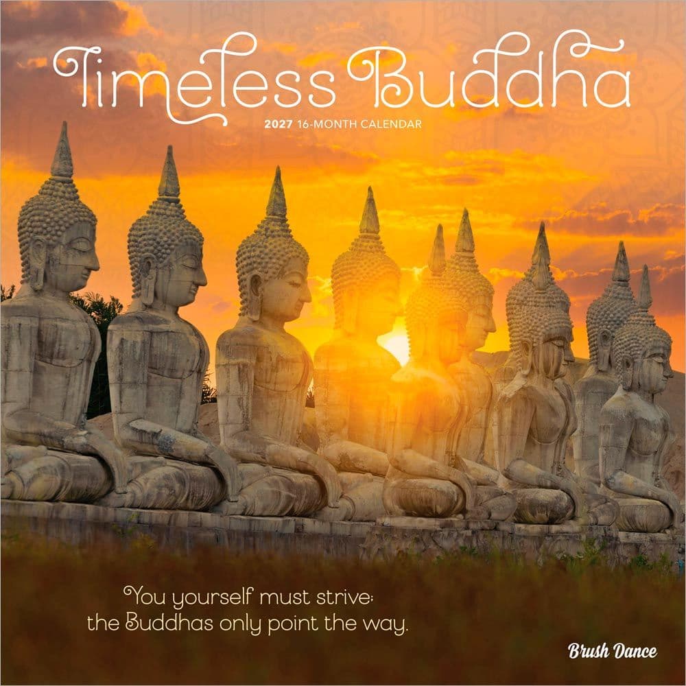 Timeless Buddha Brush Dance 2027 Wall Calendar Main Product Image
