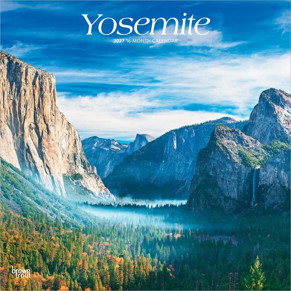 Yosemite 2027 Wall Calendar