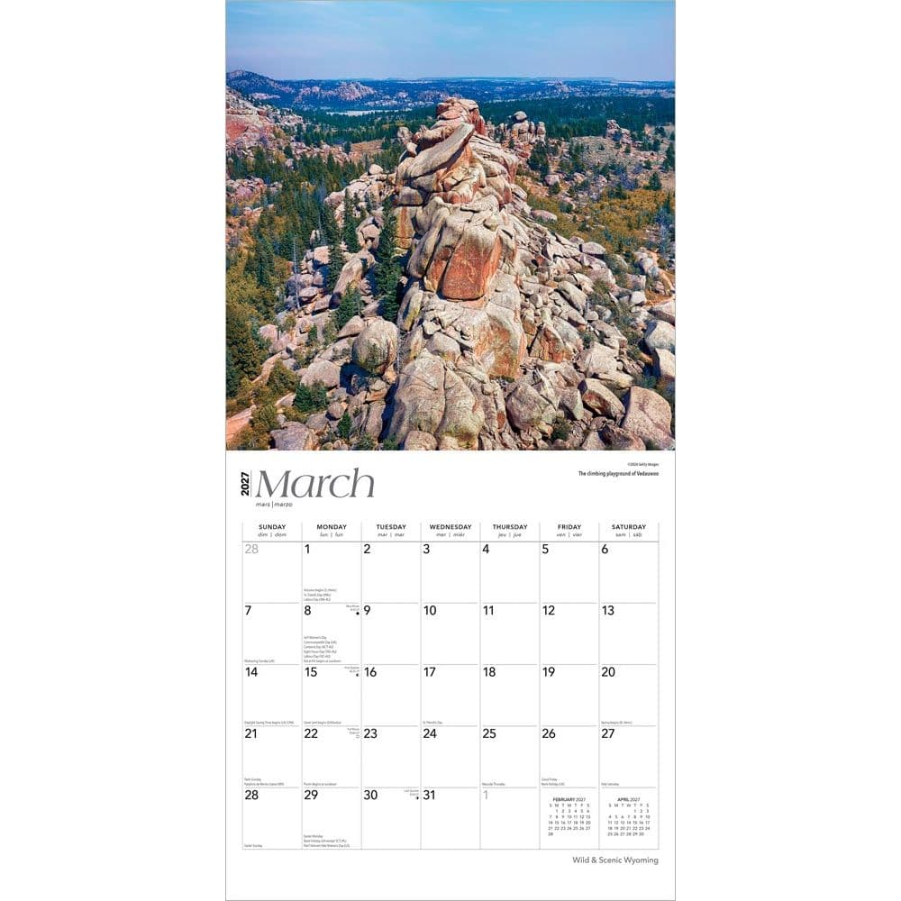 Wyoming Wild and Scenic 2027 Wall Calendar Second Alternate Image