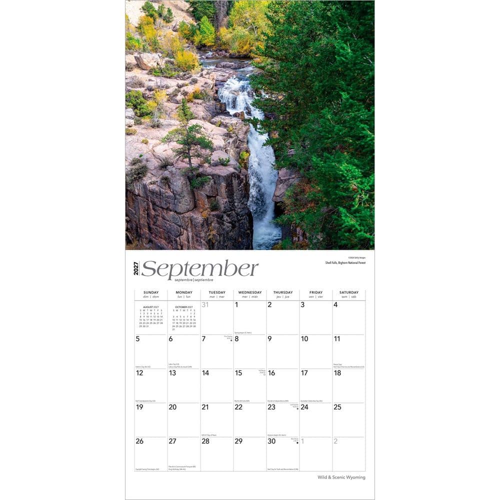 Wyoming Wild and Scenic 2027 Wall Calendar Third Alternate Image