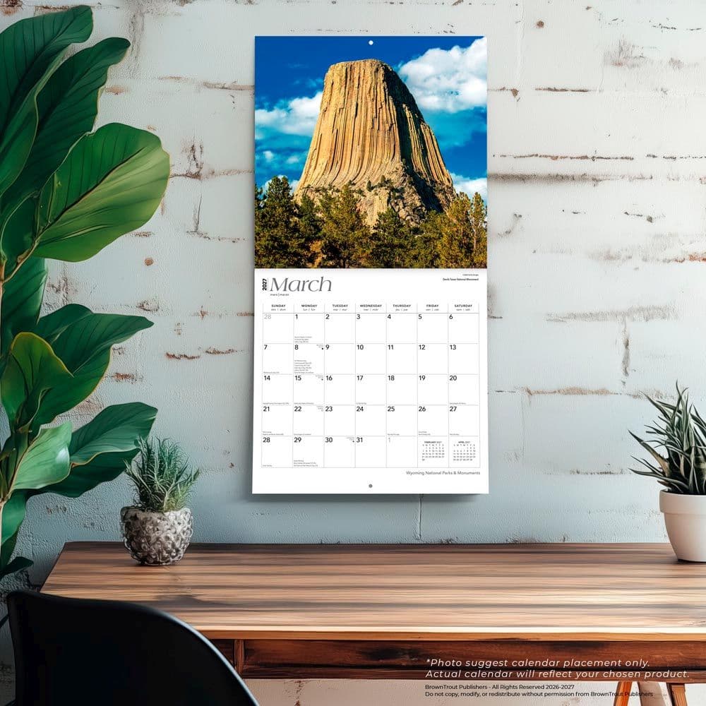 Wyoming National Parks 2027 Wall Calendar Fourth Alternate Image
