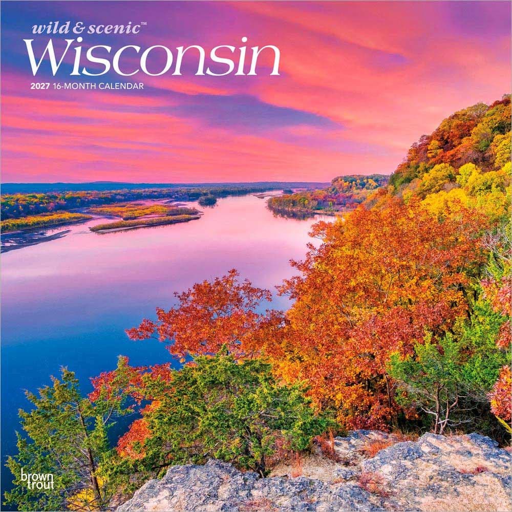 image Wisconsin Wild and Scenic 2027 Wall Calendar Main Product Image