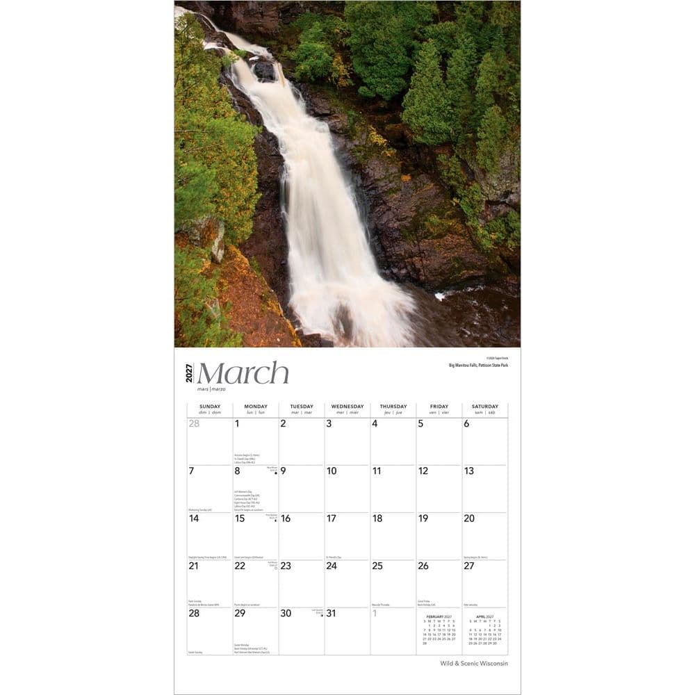 Wisconsin Wild and Scenic 2027 Wall Calendar Second Alternate Image