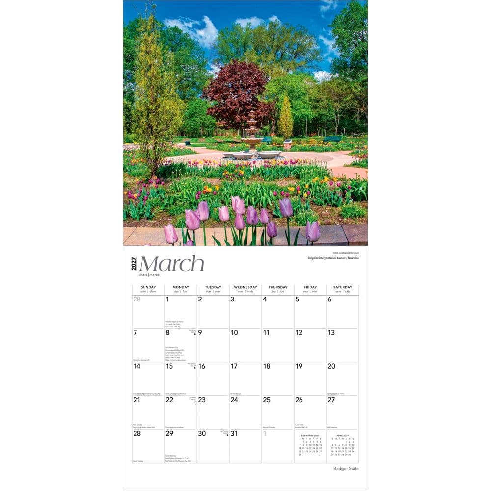Wisconsin Places 2027 Wall Calendar Second Alternate Image