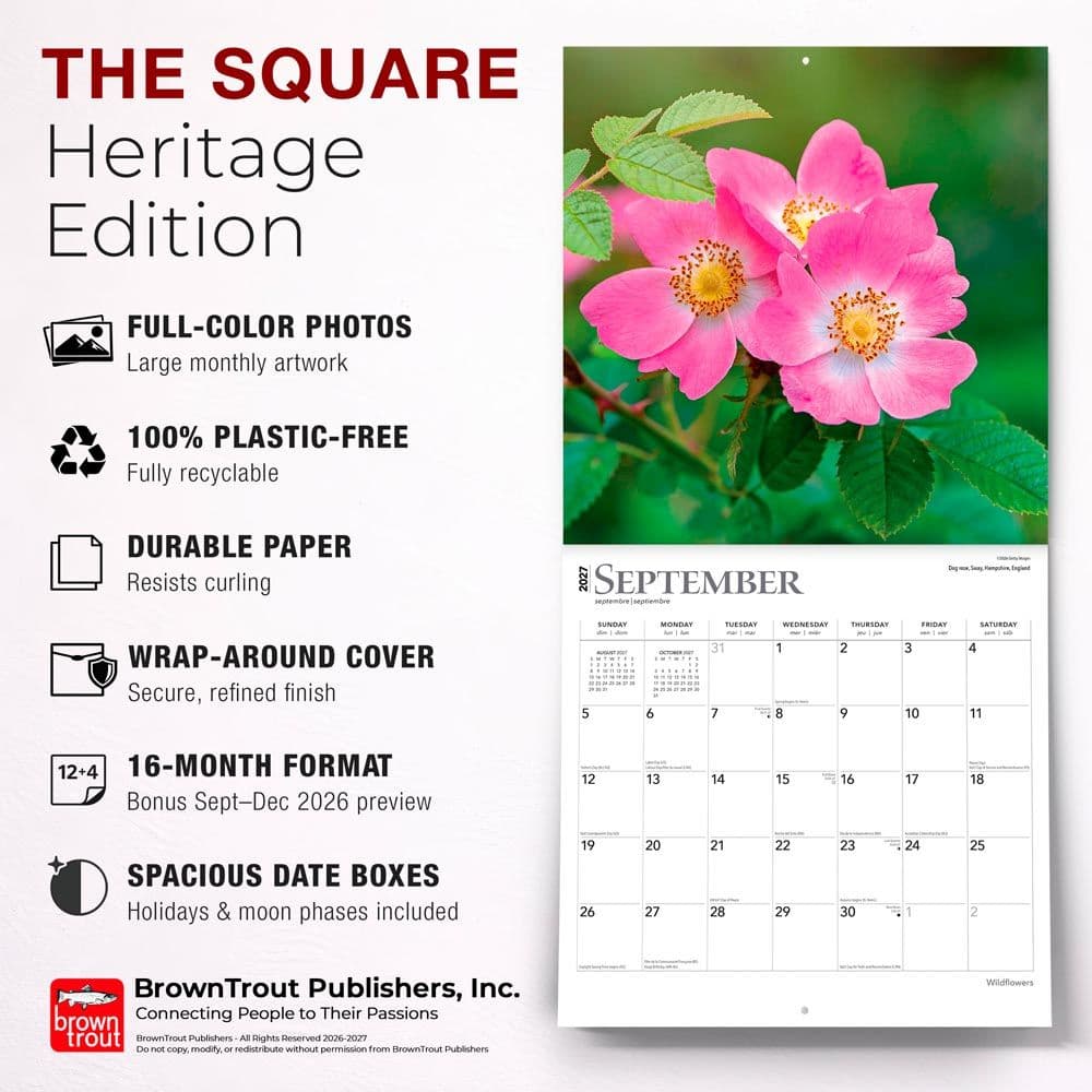 Wildflowers 2027 Wall Calendar Fifth Alternate Image