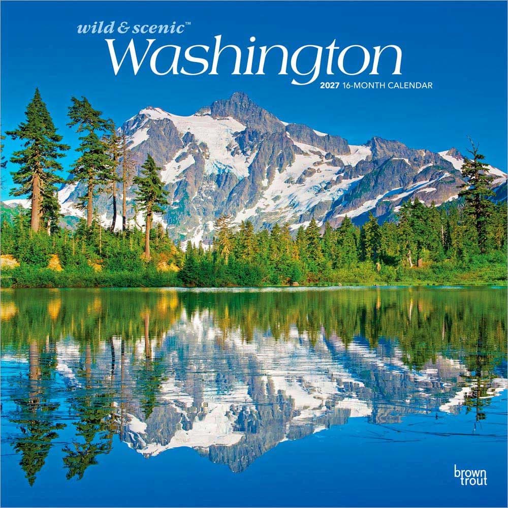 Washington Wild and Scenic 2027 Wall Calendar Main Product Image