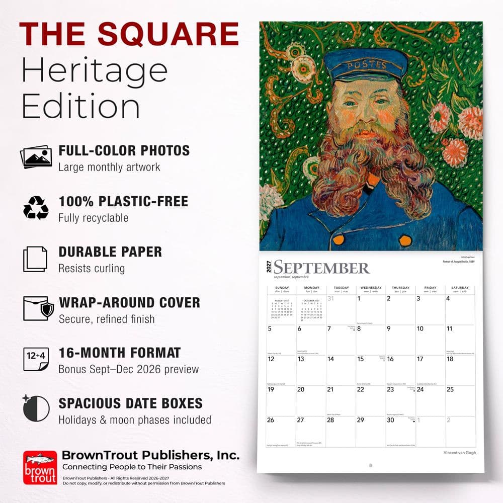 Van Gogh 2027 Wall Calendar Fifth Alternate Image