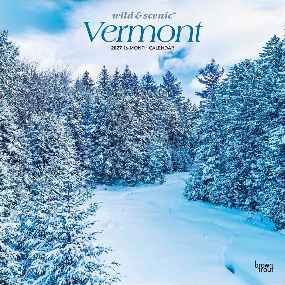 Vermont Wild and Scenic 2027 Wall Calendar Main Product Image