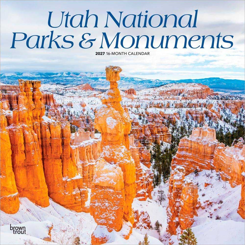 image Utah Parks And Monuments 2027 Wall Calendar Main Product Image