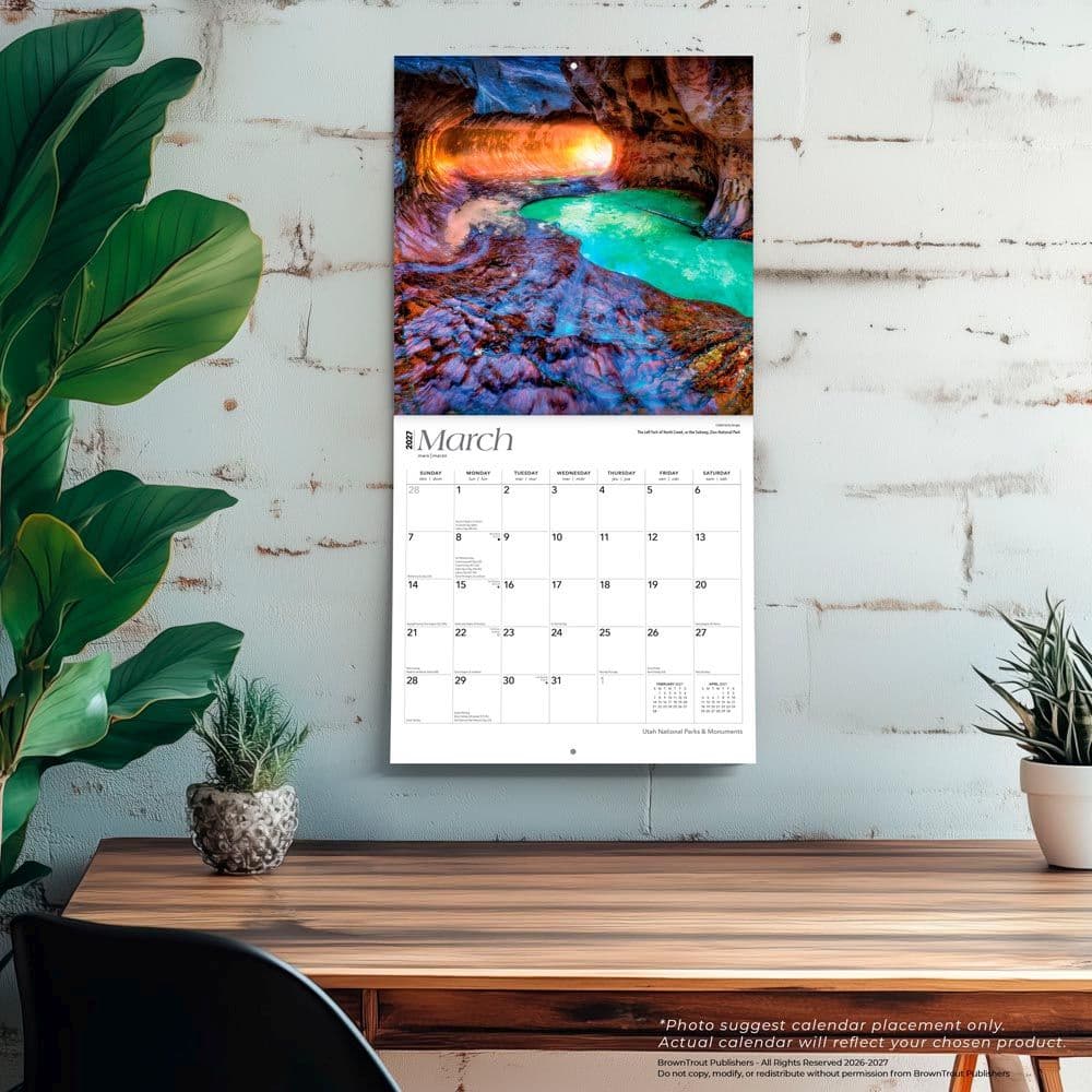 Utah Parks And Monuments 2027 Wall Calendar Fourth Alternate Image