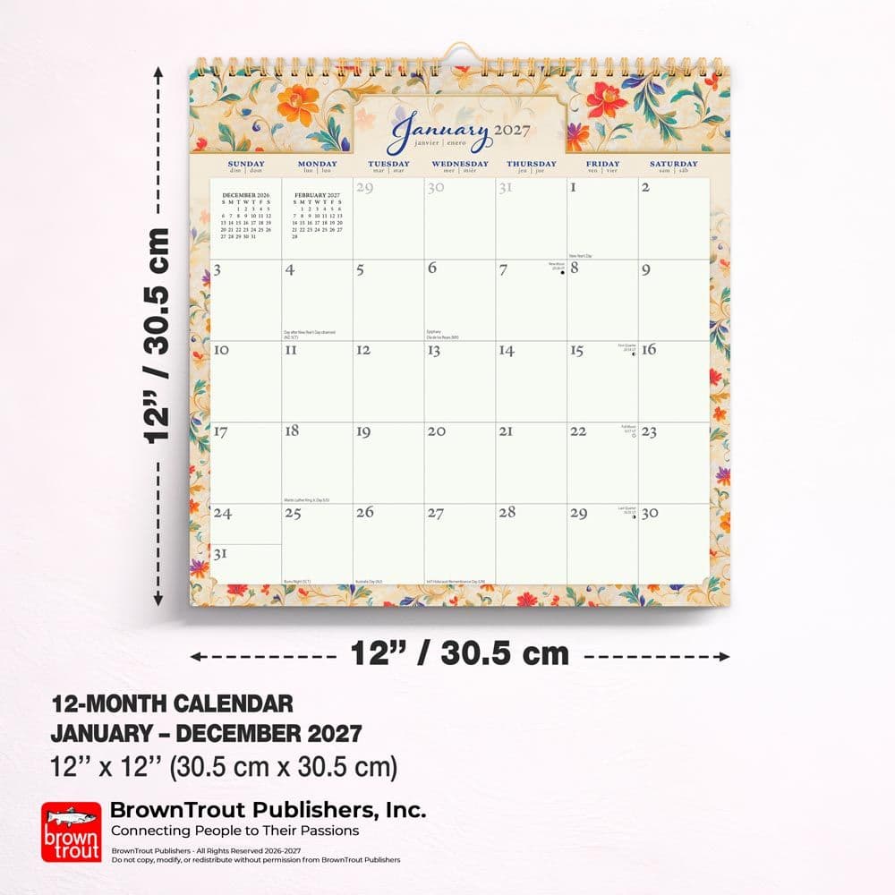Tuscan Delight 2027 Wall Calendar Sixth Alternate Image