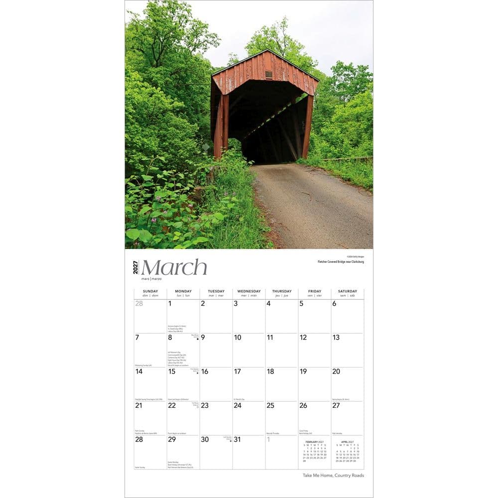 Take Me Home Country Roads 2027 Wall Calendar Second Alternate Image