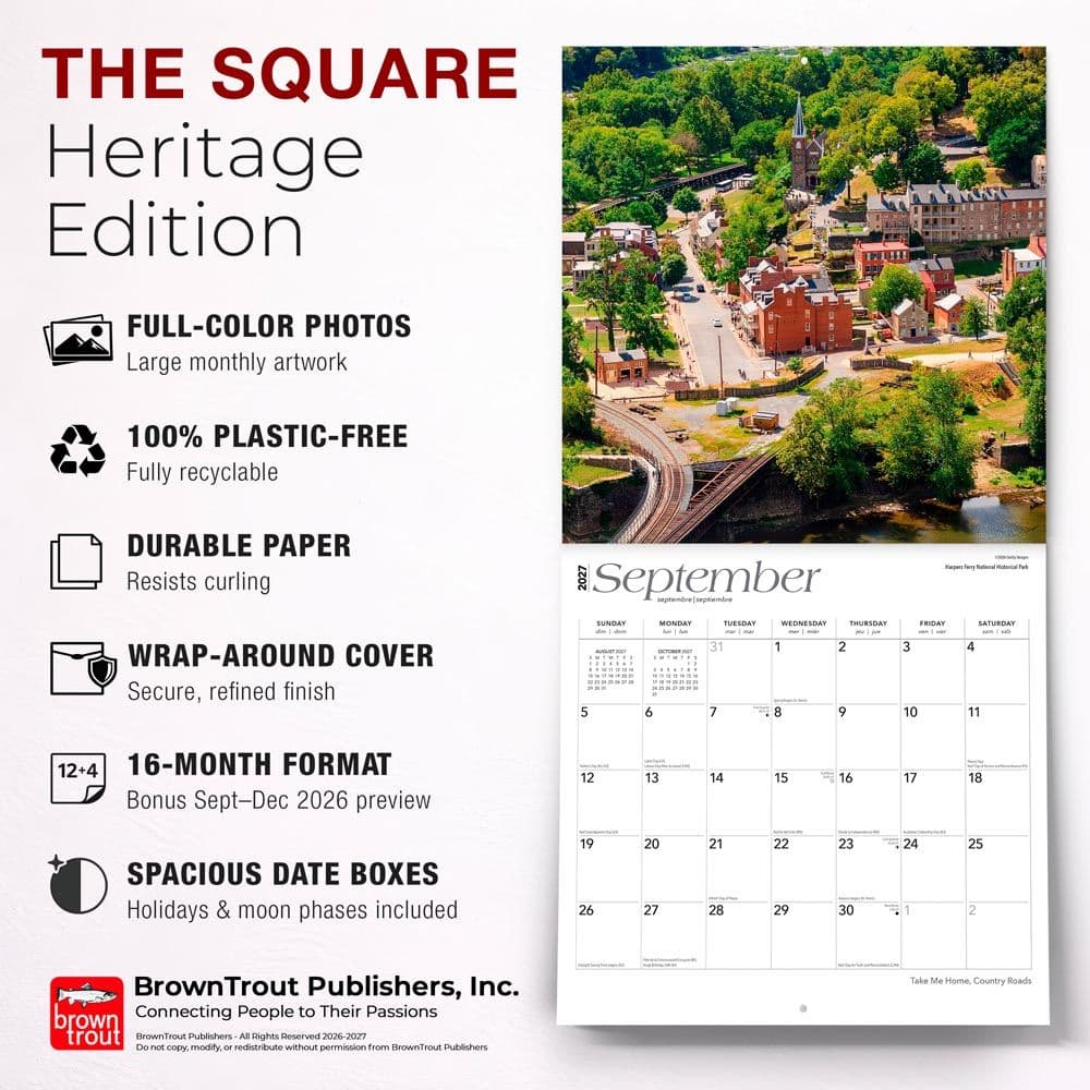 Take Me Home Country Roads 2027 Wall Calendar Fifth Alternate Image