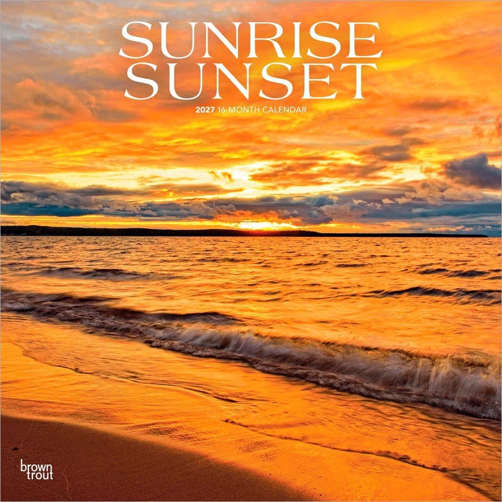 image Sunrise Sunset 2027 Wall Calendar Main Product Image