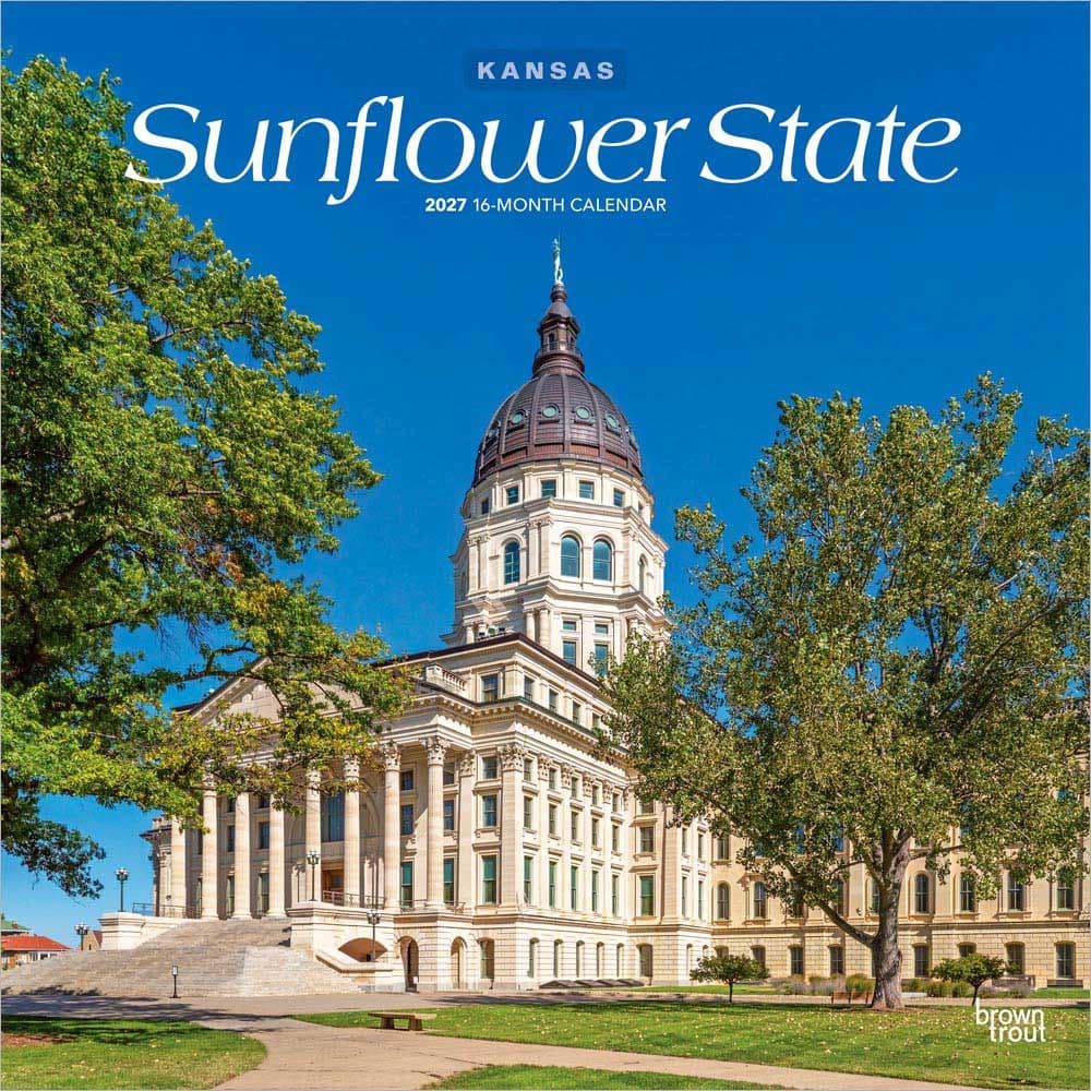 Sunflower State Kansas Places 2027 Wall Calendar Main Product Image