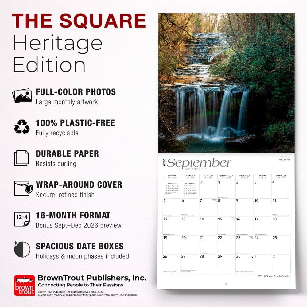 South Carolina Wild and Scenic 2027 Wall Calendar Fifth Alternate Image