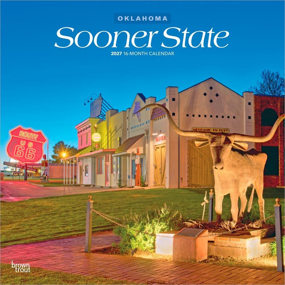 Sooner State Oklahoma 2027 Wall Calendar Main Product Image