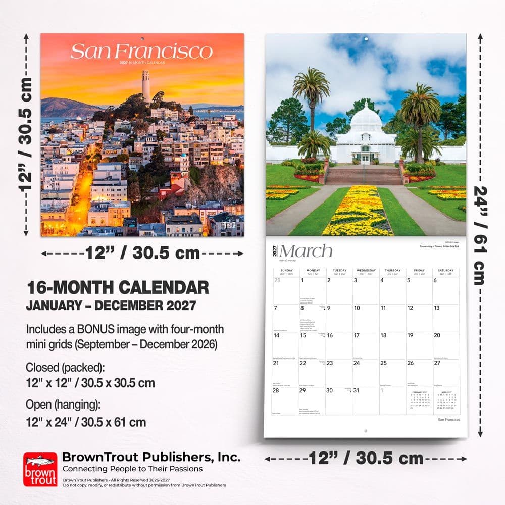 San Francisco 2027 Wall Calendar Sixth Alternate Image