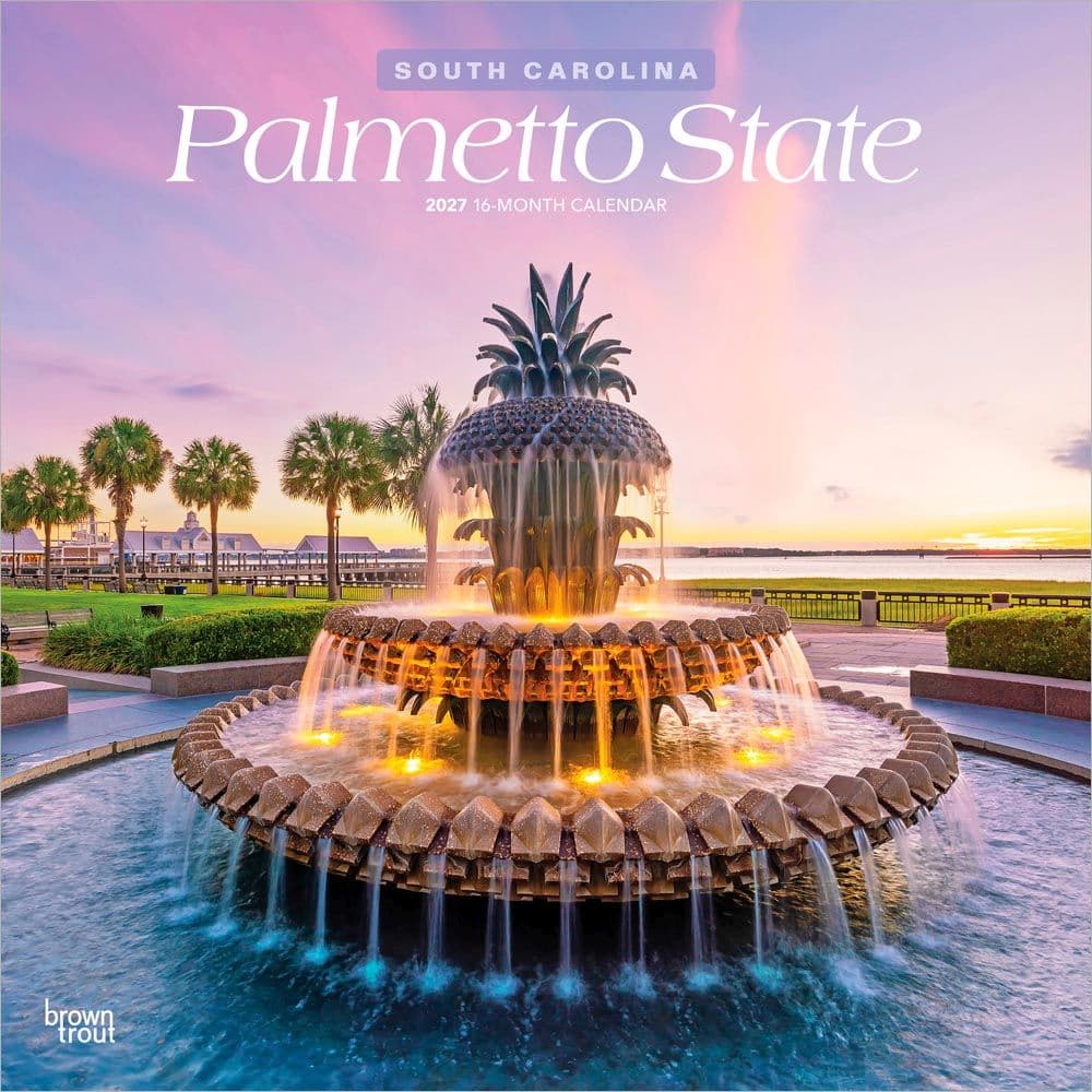 Palmetto State South Carolina 2027 Wall Calendar Main Product Image