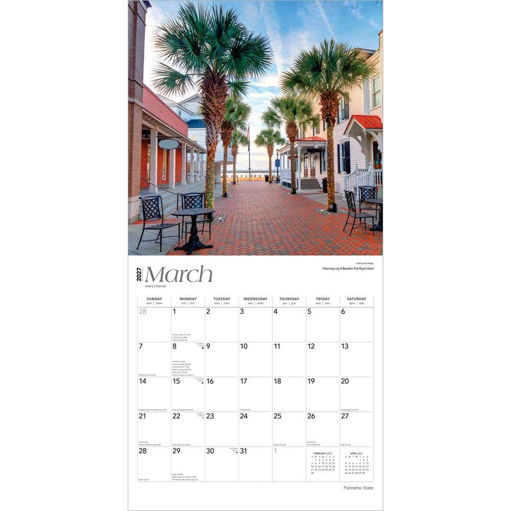 Palmetto State South Carolina 2027 Wall Calendar Second Alternate Image