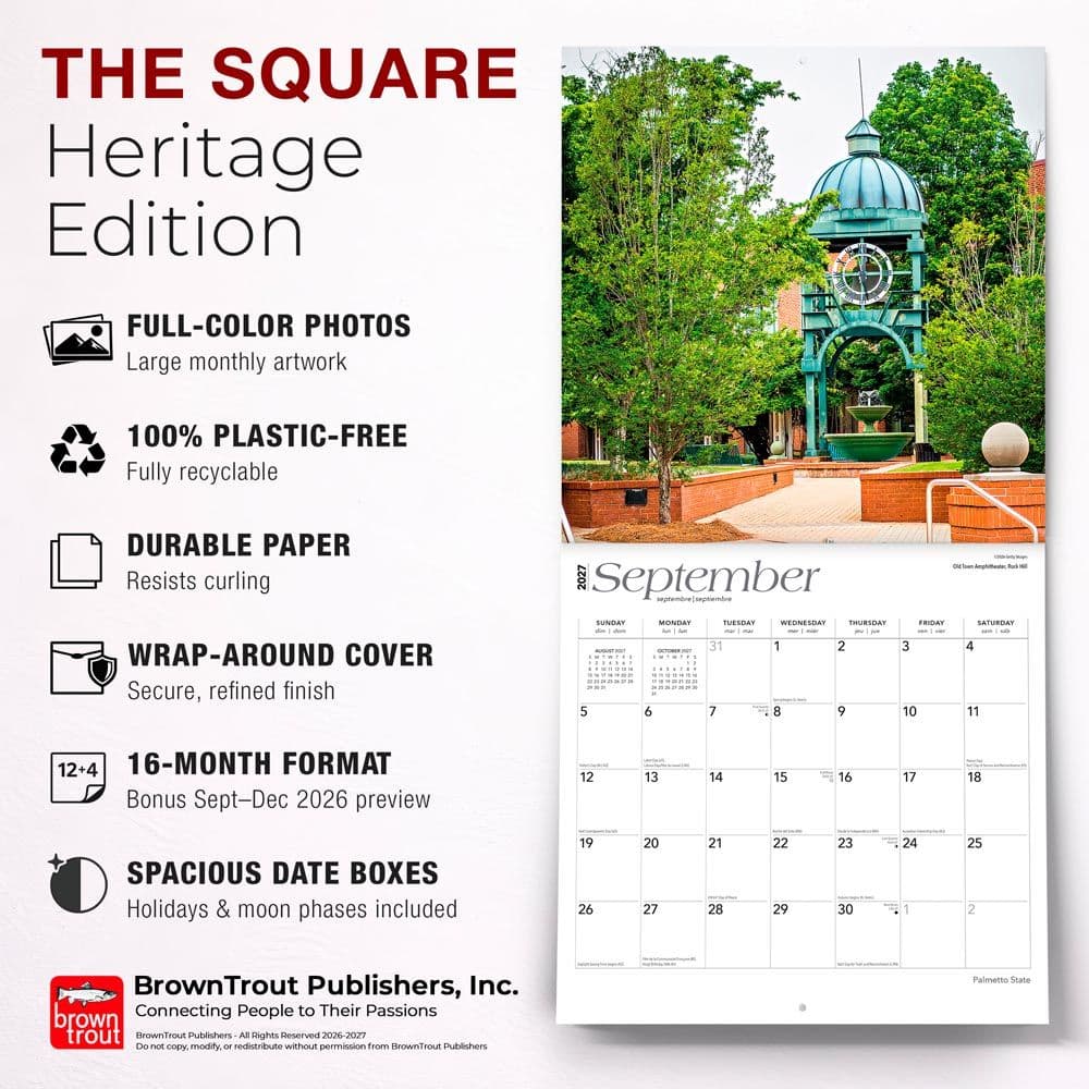 Palmetto State South Carolina 2027 Wall Calendar Fifth Alternate Image