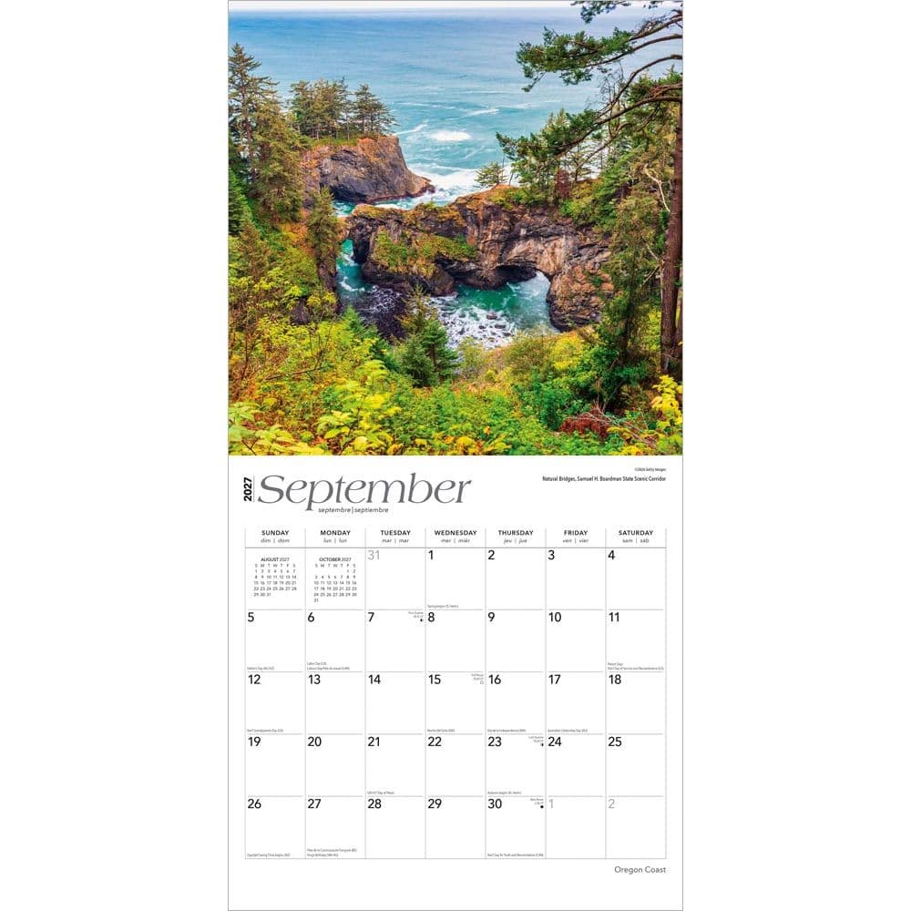 Oregon Coast 2027 Wall Calendar Third Alternate Image