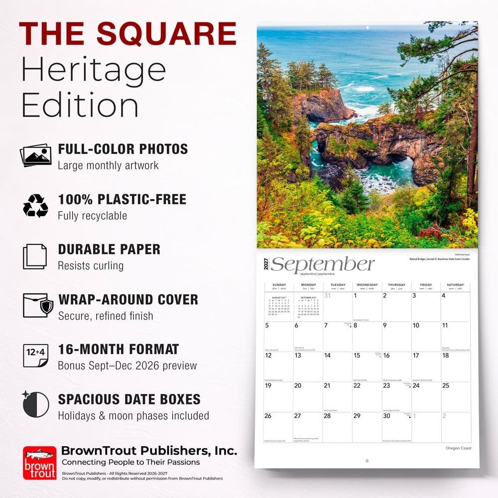 Oregon Coast 2027 Wall Calendar Fifth Alternate Image