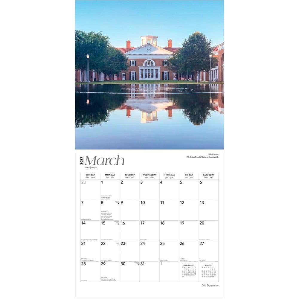 Virginia Places 2027 Wall Calendar Second Alternate Image
