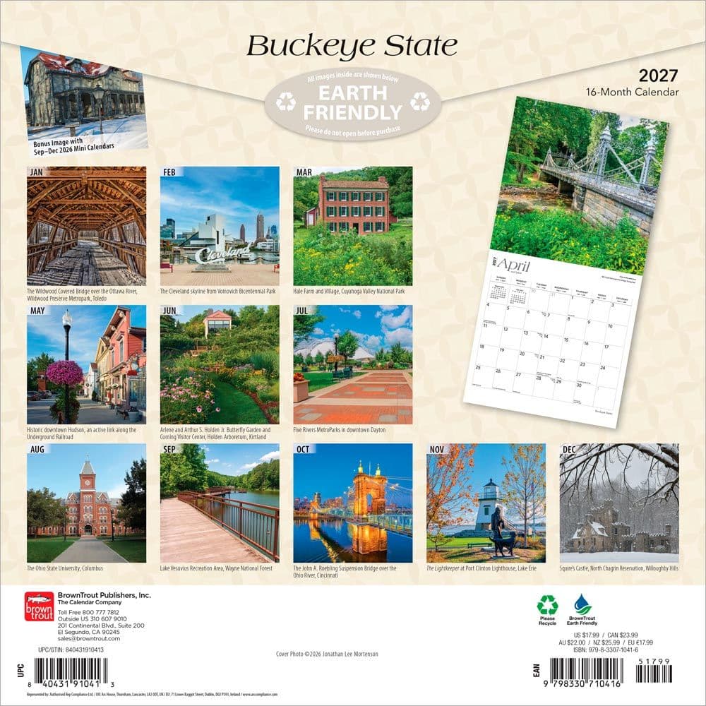 Ohio Places 2027 Wall Calendar First Alternate Image