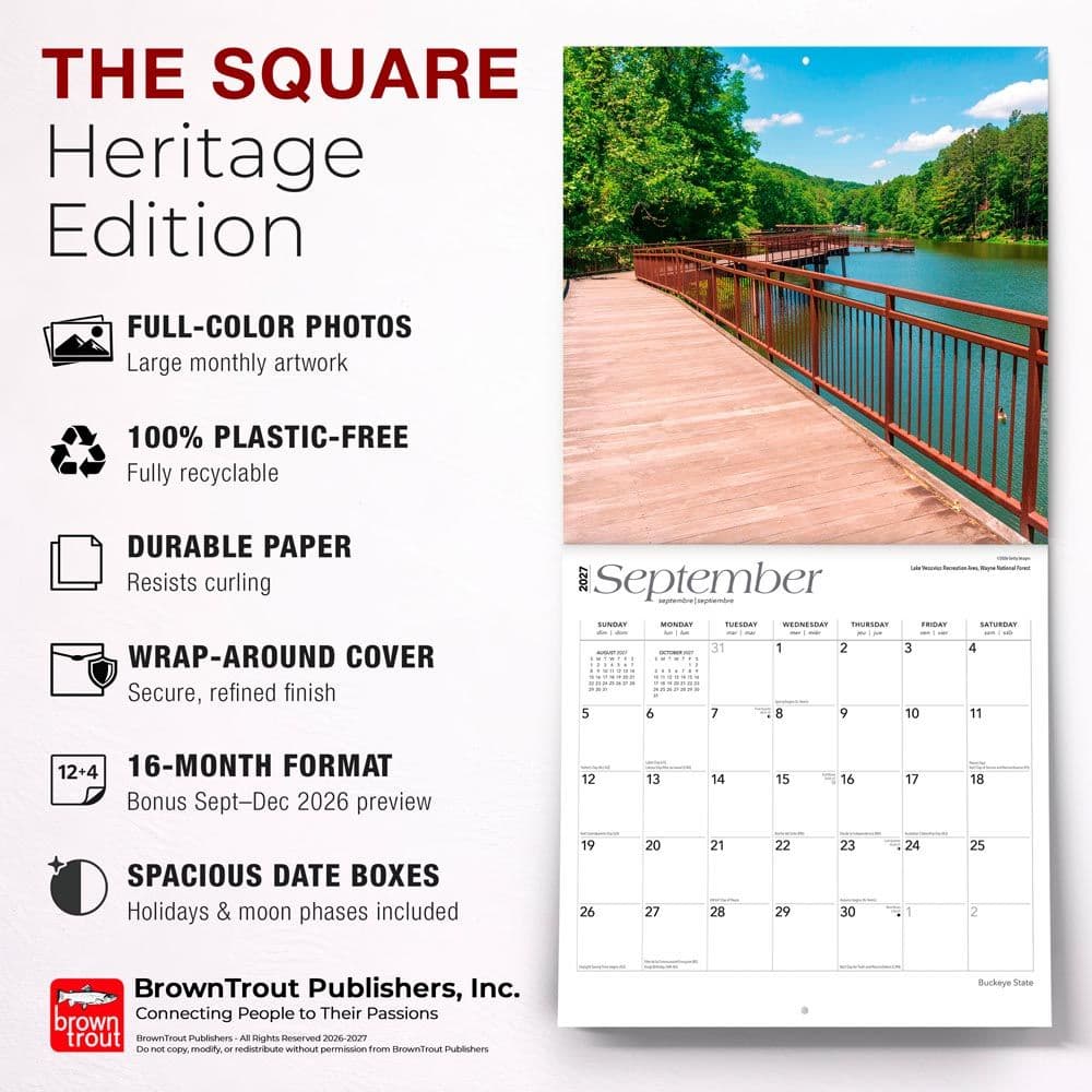 Ohio Places 2027 Wall Calendar Fifth Alternate Image