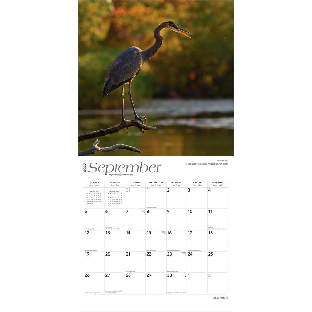 Ohio Nature 2027 Wall Calendar Third Alternate Image