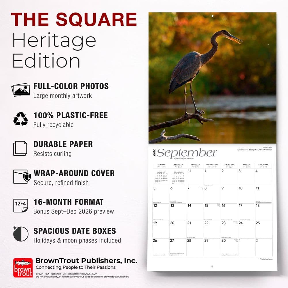 Ohio Nature 2027 Wall Calendar Fifth Alternate Image