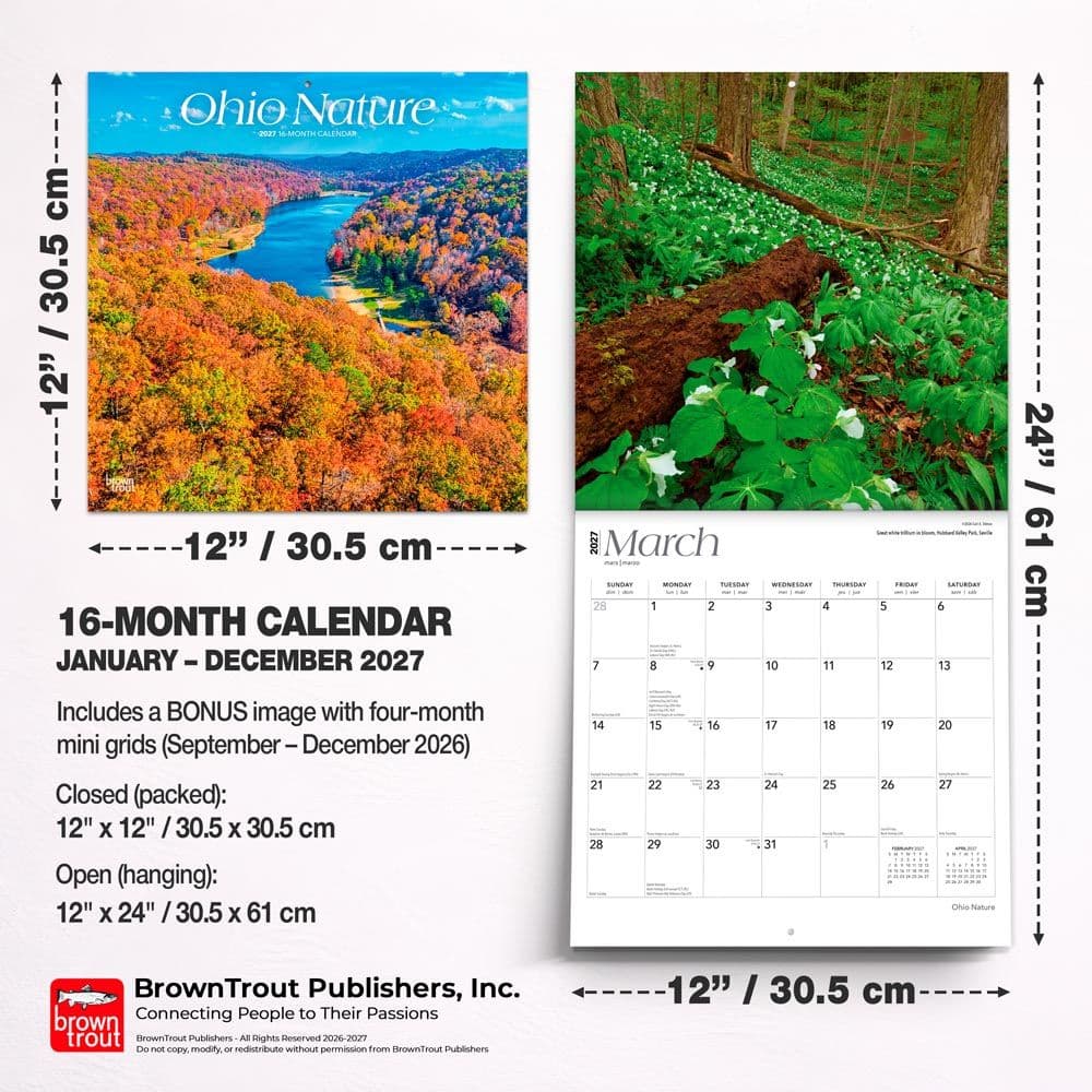 Ohio Nature 2027 Wall Calendar Sixth Alternate Image
