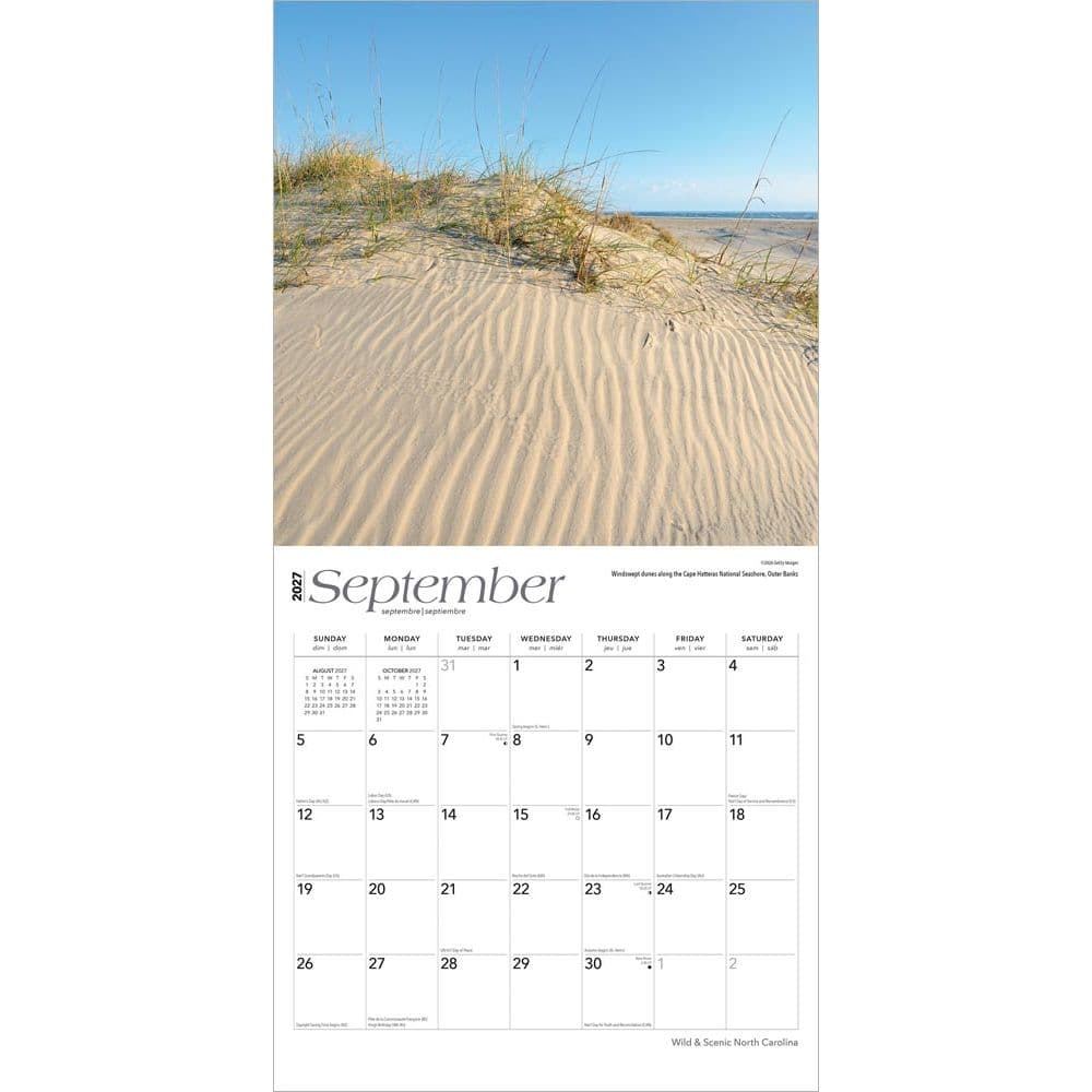 North Carolina Nature 2027 Wall Calendar Third Alternate Image