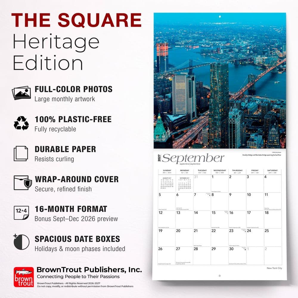 New York City 2027 Wall Calendar Fifth Alternate Image