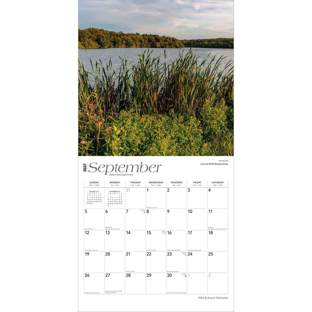 Nebraska Wild and Scenic 2027 Wall Calendar Third Alternate Image