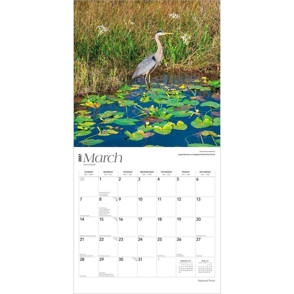 National Parks 2027 Wall Calendar Second Alternate Image