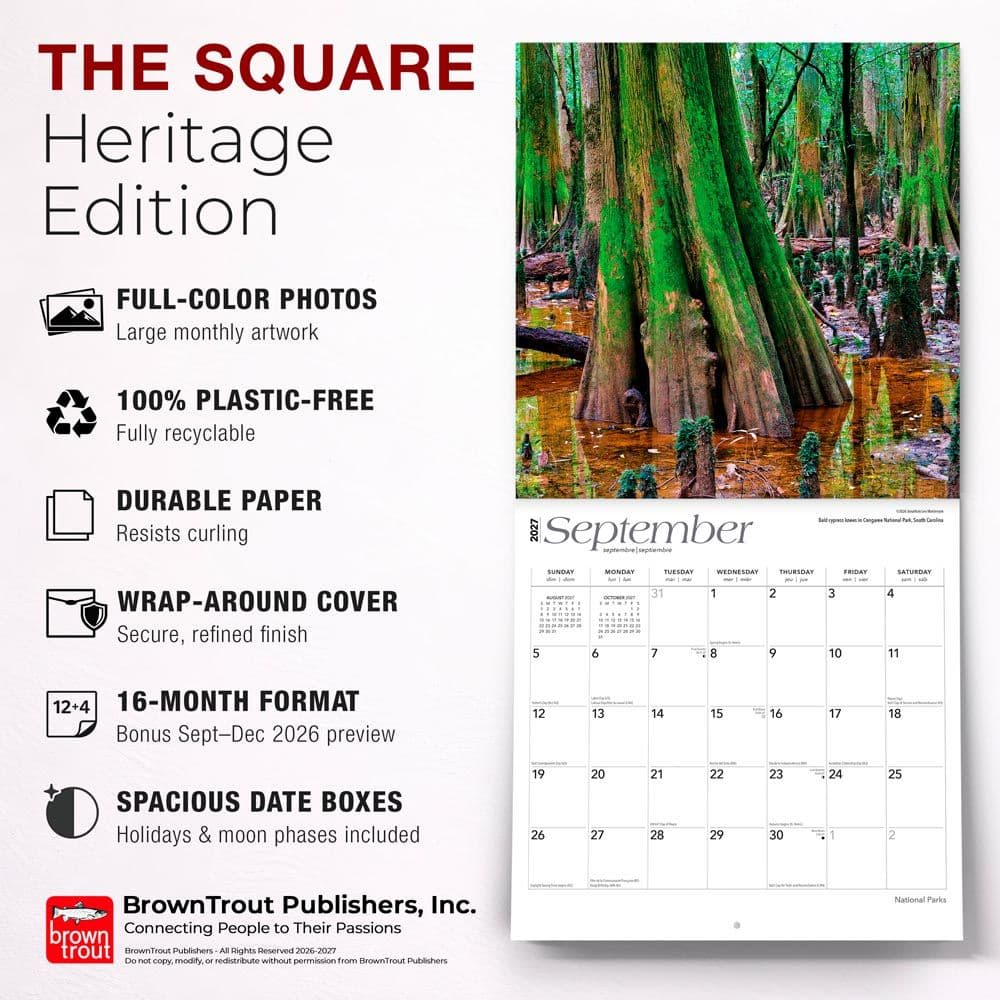 National Parks 2027 Wall Calendar Fifth Alternate Image