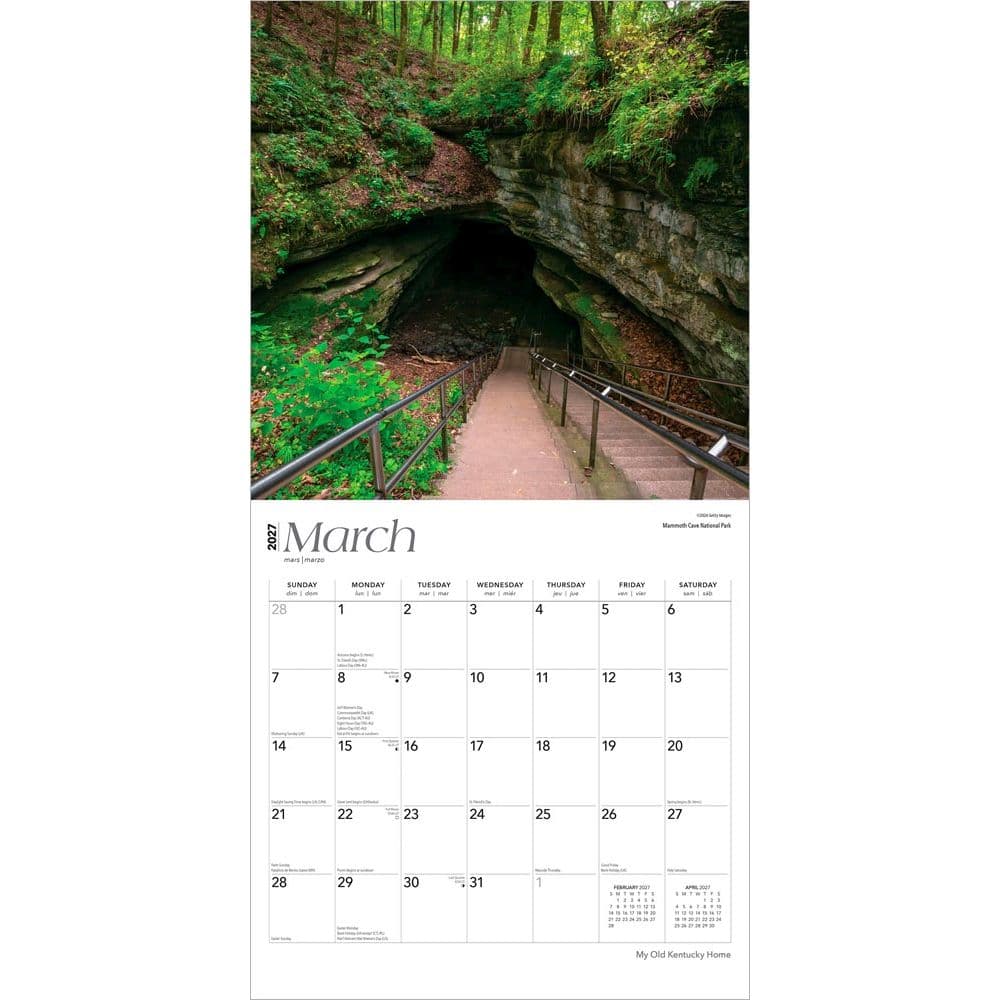 My Old Kentucky Home 2027 Wall Calendar Second Alternate Image