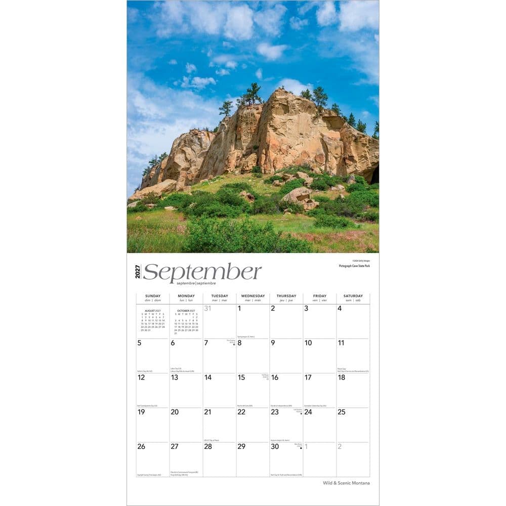 Montana Wild and Scenic 2027 Wall Calendar Third Alternate Image