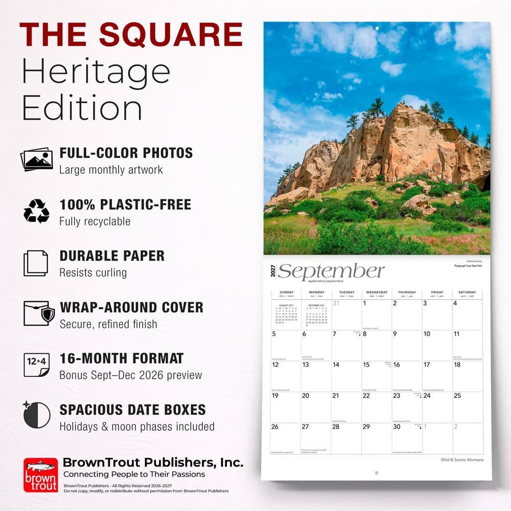 Montana Wild and Scenic 2027 Wall Calendar Fifth Alternate Image