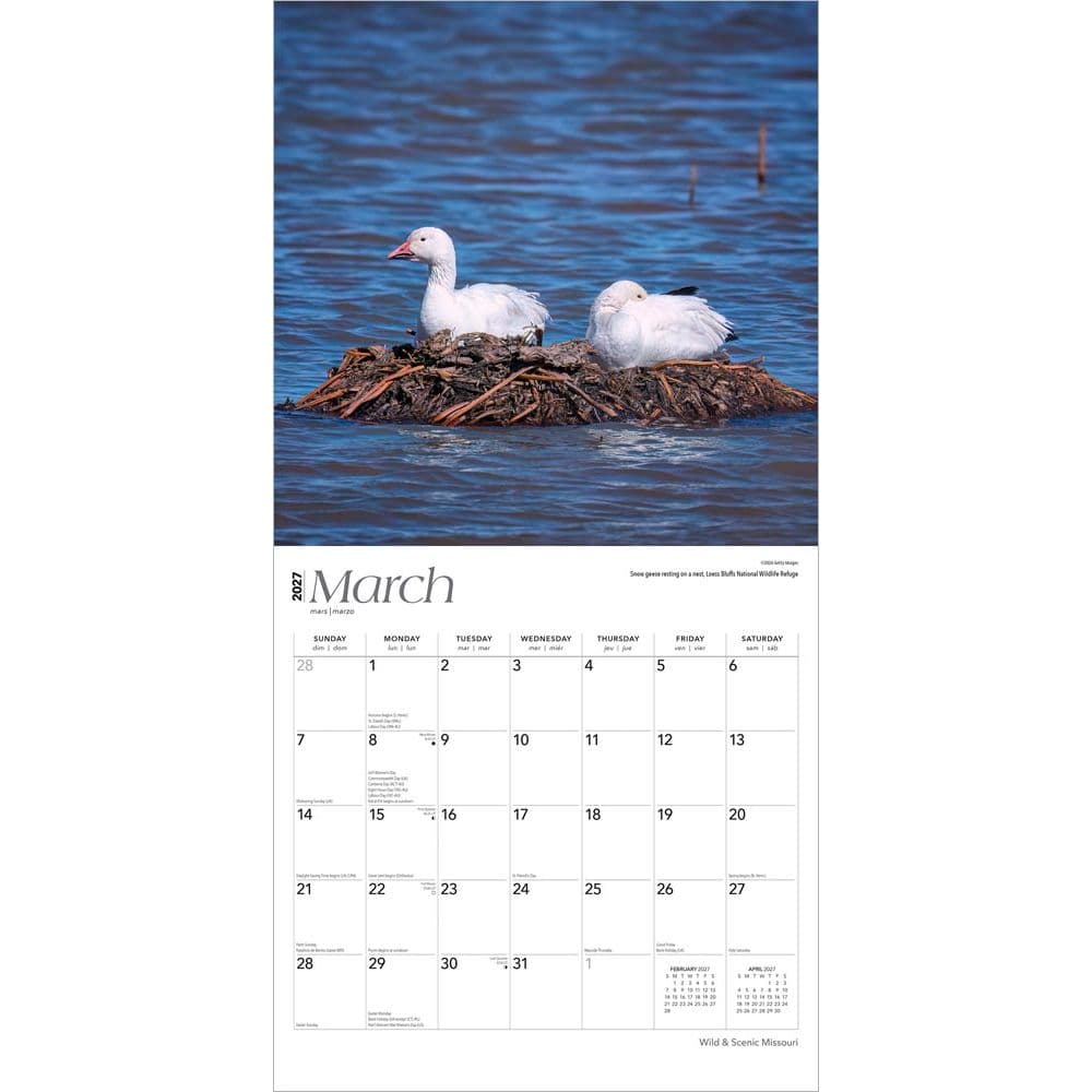 Missouri Wild and Scenic 2027 Wall Calendar Second Alternate Image