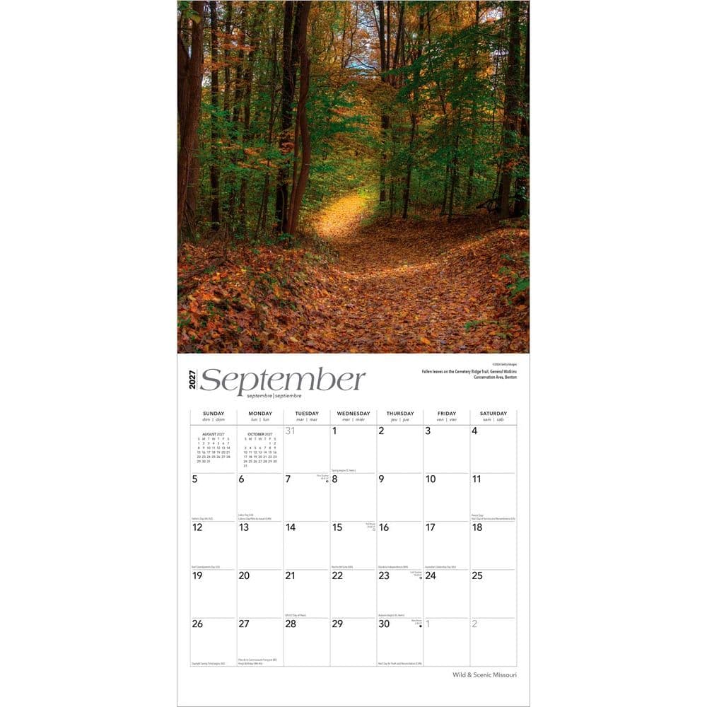 Missouri Wild and Scenic 2027 Wall Calendar Third Alternate Image