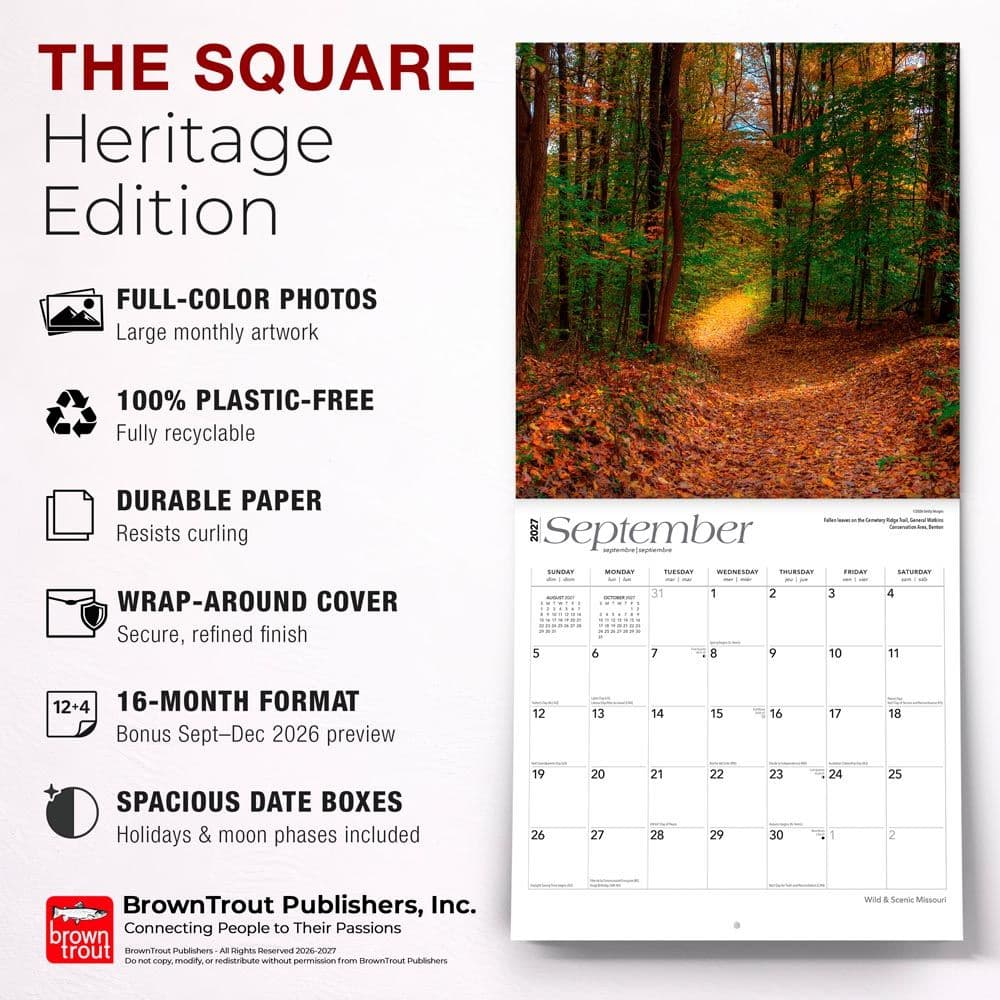 Missouri Wild and Scenic 2027 Wall Calendar Fifth Alternate Image