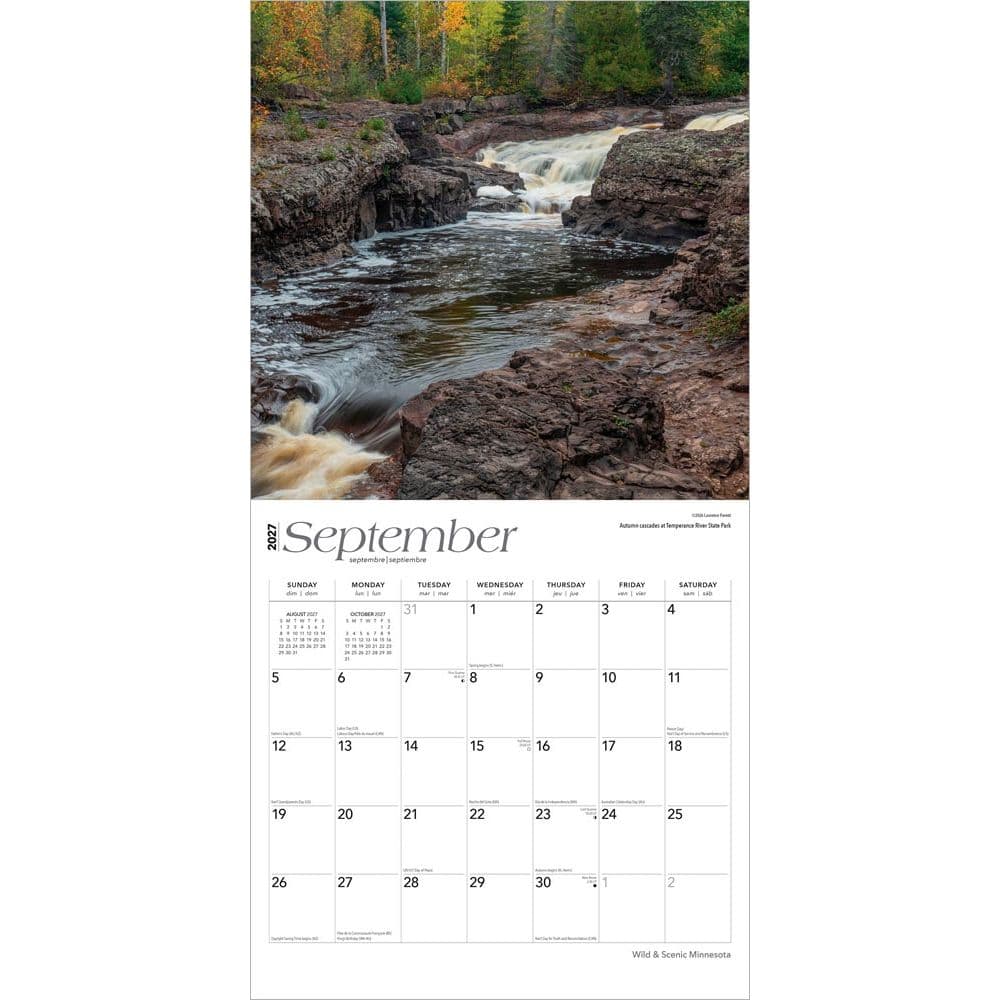 Minnesota Wild and Scenic 2027 Wall Calendar Third Alternate Image