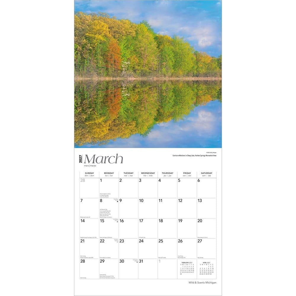 Michigan Wild and Scenic 2027 Wall Calendar Second Alternate Image