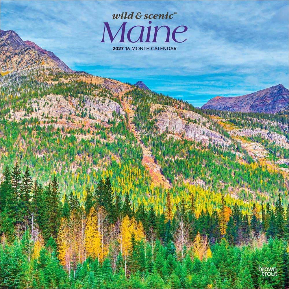 image Maine Wild and Scenic 2027 Wall Calendar Main Product Image