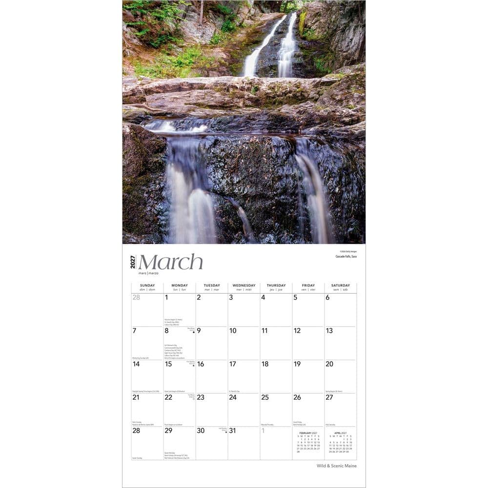 Maine Wild and Scenic 2027 Wall Calendar Second Alternate Image