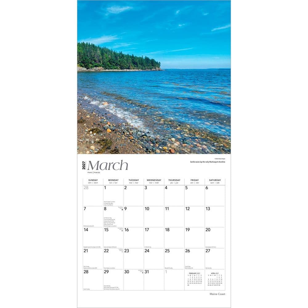 Maine Coast 2027 Wall Calendar Second Alternate Image