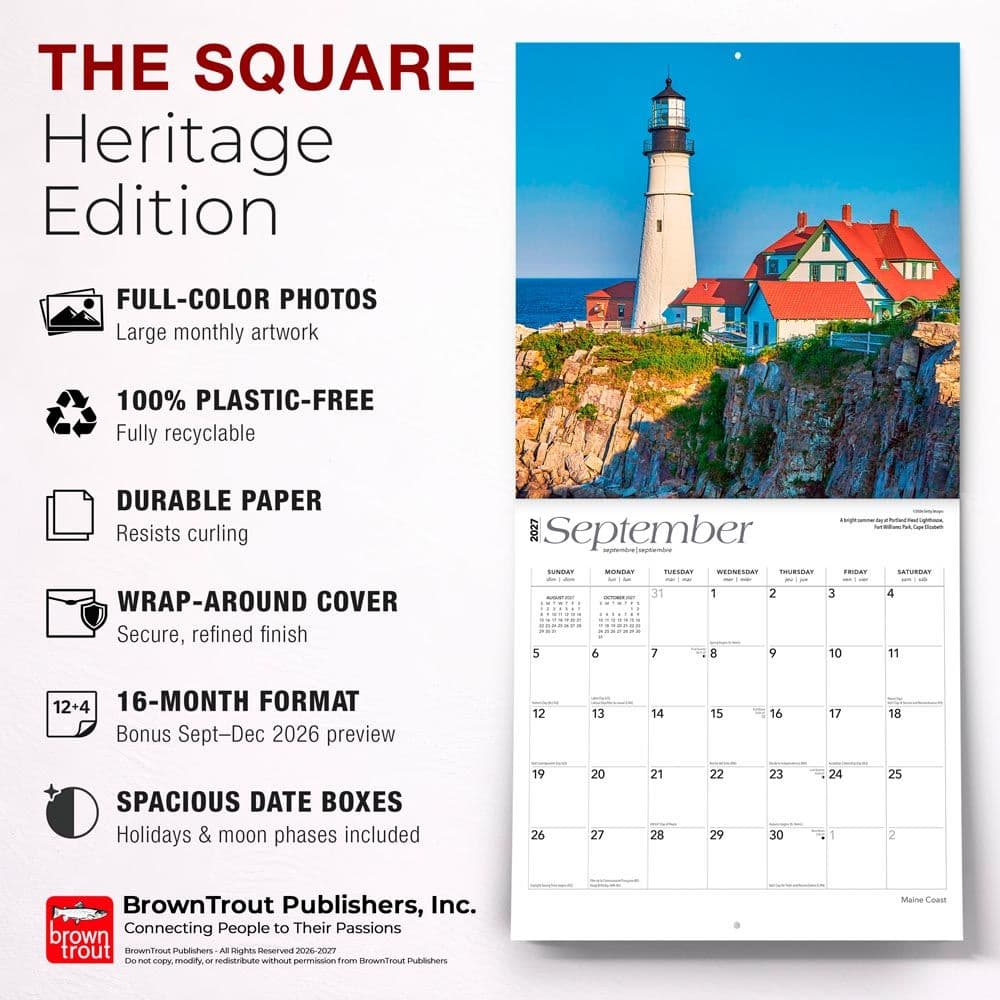 Maine Coast 2027 Wall Calendar Fifth Alternate Image